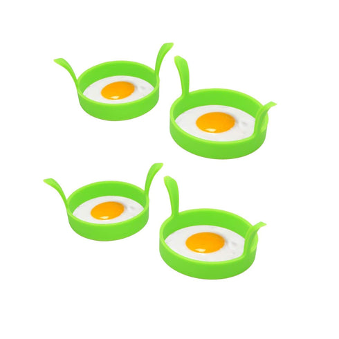 AussieSuperStore Homeware Supplies Fried Egg Silicone Rings Pack of 4 Fried Egg Silicone Rings Moulds Pack of 4 | Sunny Side up Egg Molds CBEGGRINGSX4